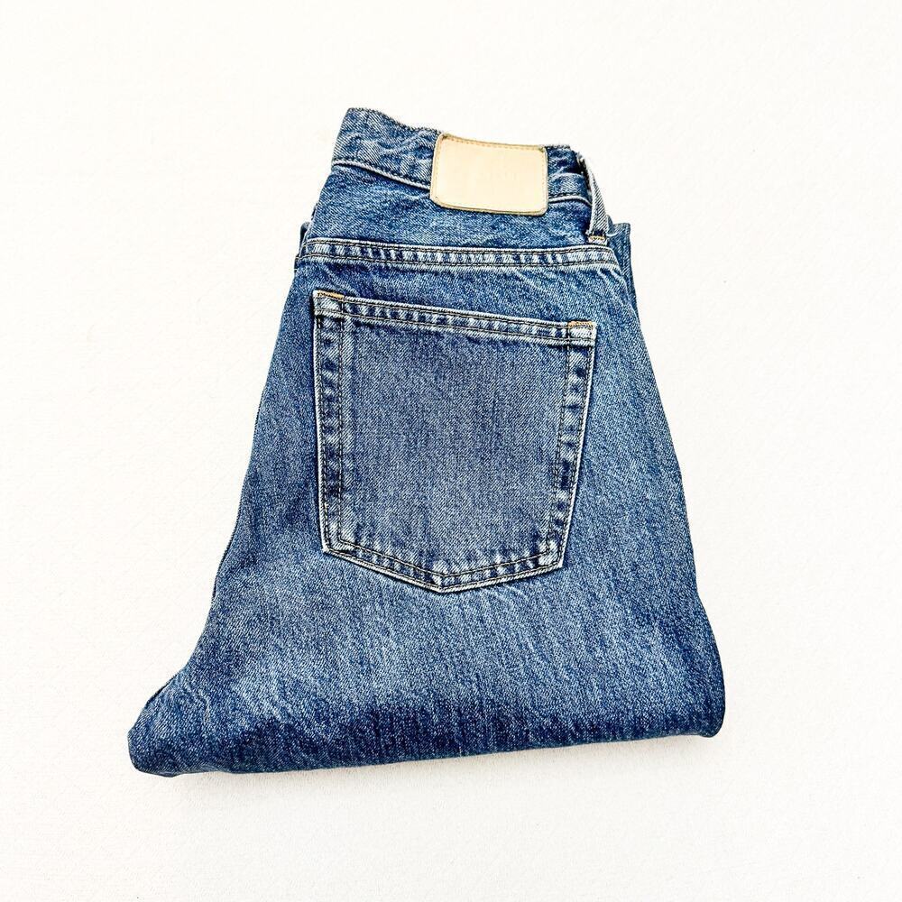 Everlane The Cheeky Jean Button Fly Medium Wash Denim Size 25 Crop